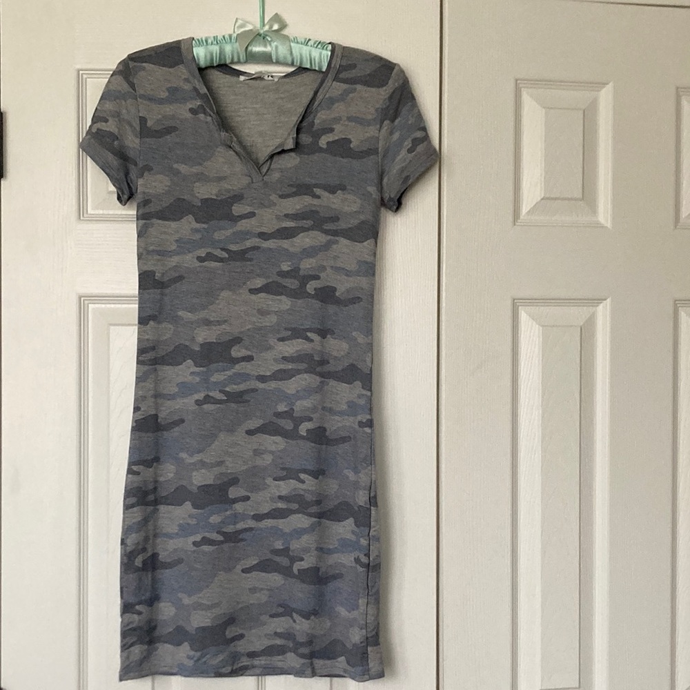Antistar Dress camo grey Size XS NWT